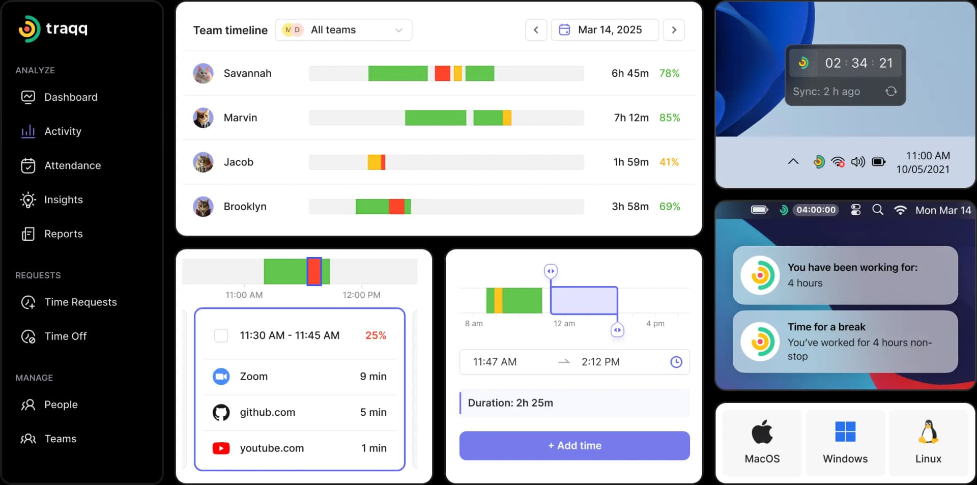 Track work hours with a smart time tracking app that captures every second automatically. Maximize productivity with the best time tracking tools.