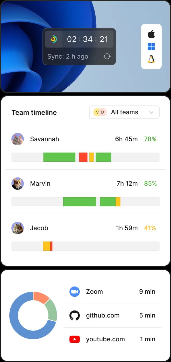 Track work hours with a smart time tracking app that captures every second automatically. Maximize productivity with the best time tracking tools.