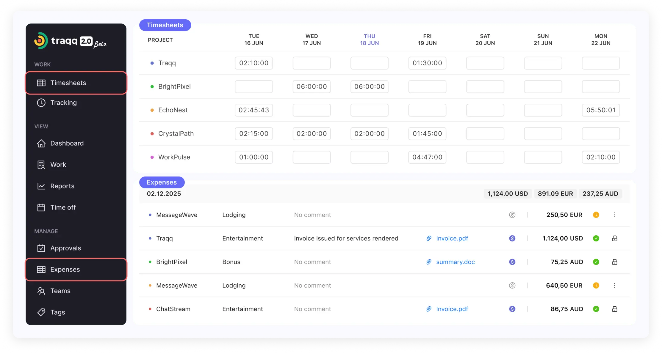 Access real-time tracking data to monitor work hours, identify trends, and support project management with accurate time tracking software.